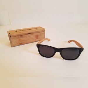 WearWood Sunglasses with Box Black